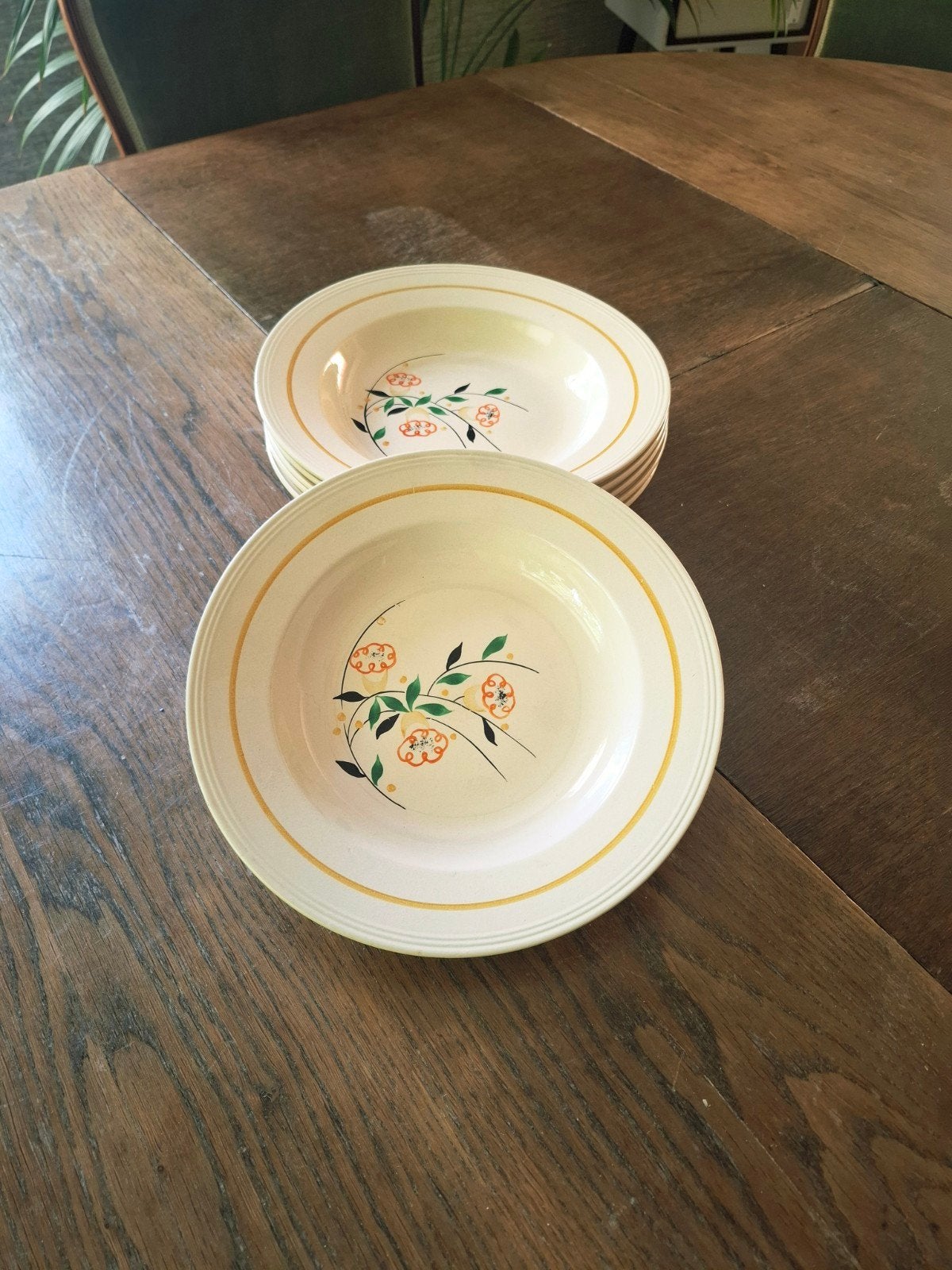 Vintage soepborden Boch - set van 6, Ophalen of Verzenden