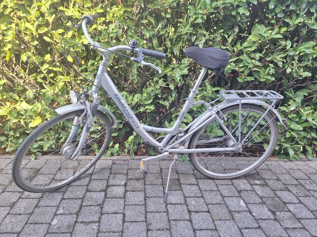 damesfiets, Fietsen en Brommers, Gebruikt, Velgrem, Versnellingen, 56 cm of meer