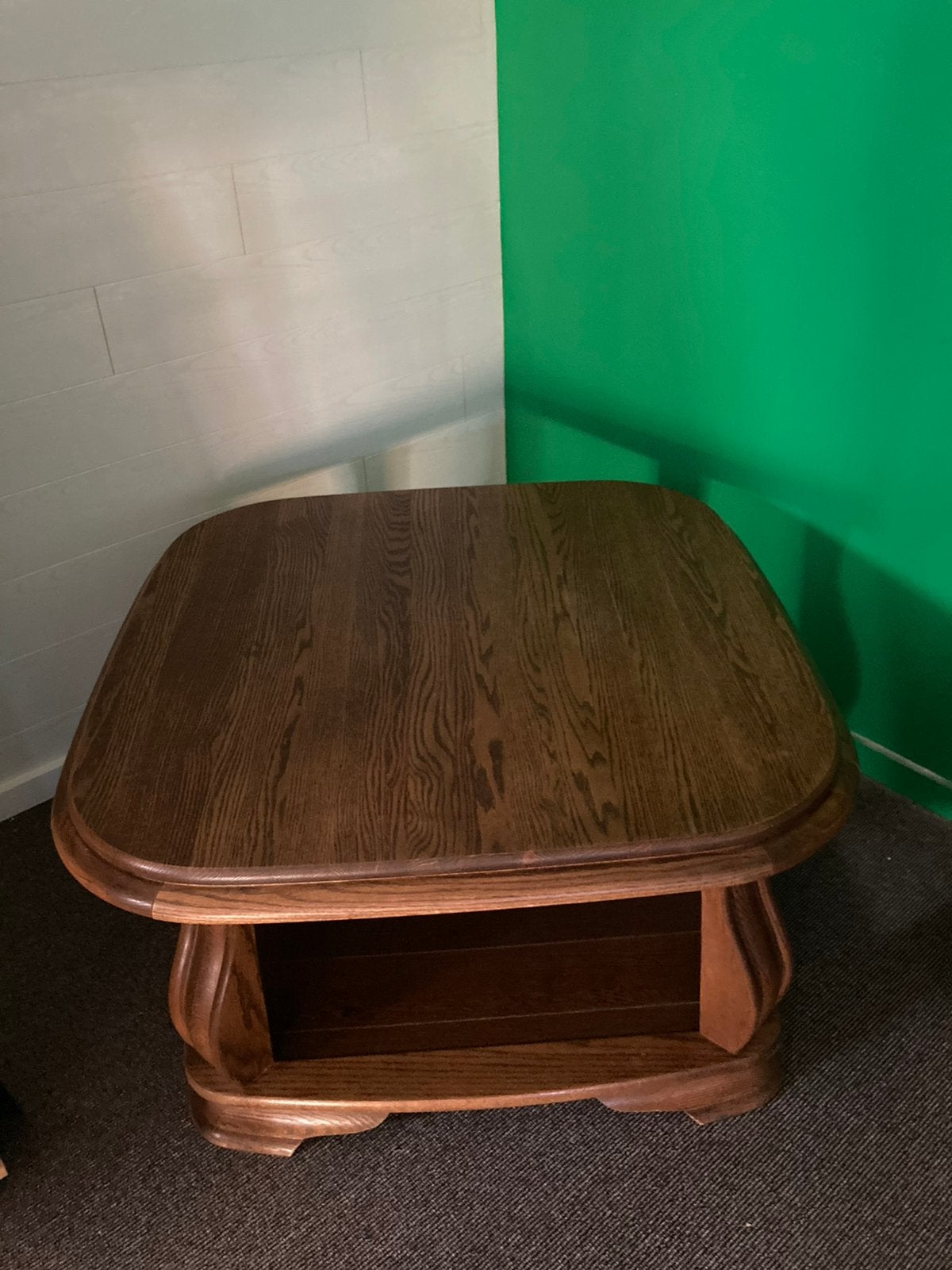 Salontafel volle eik. 1m x 1m x 0,5m hoogte, Ophalen