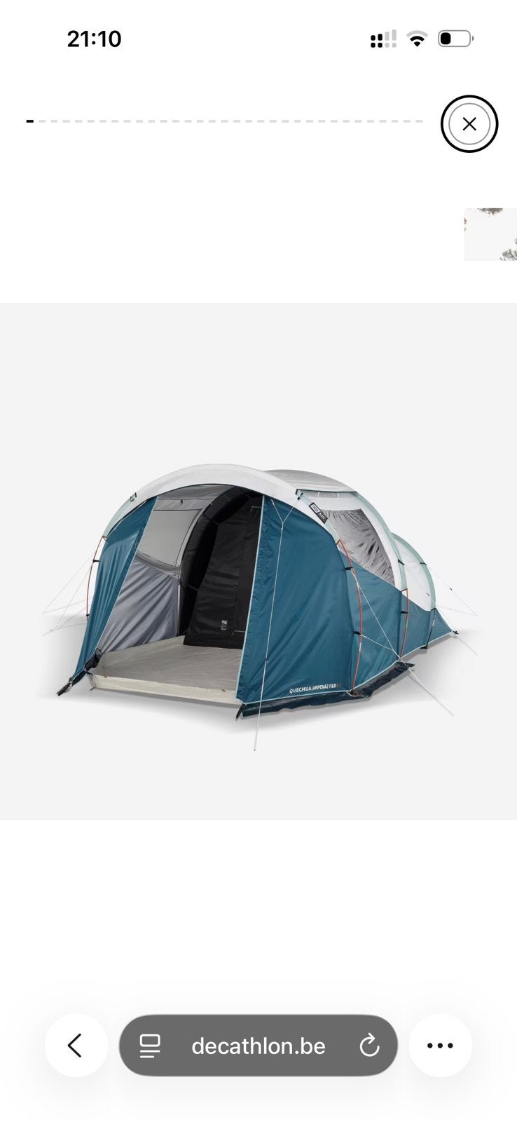 Quechua tent aprenaz family 4.1, Caravans en Kamperen, Ophalen, Zo goed als nieuw