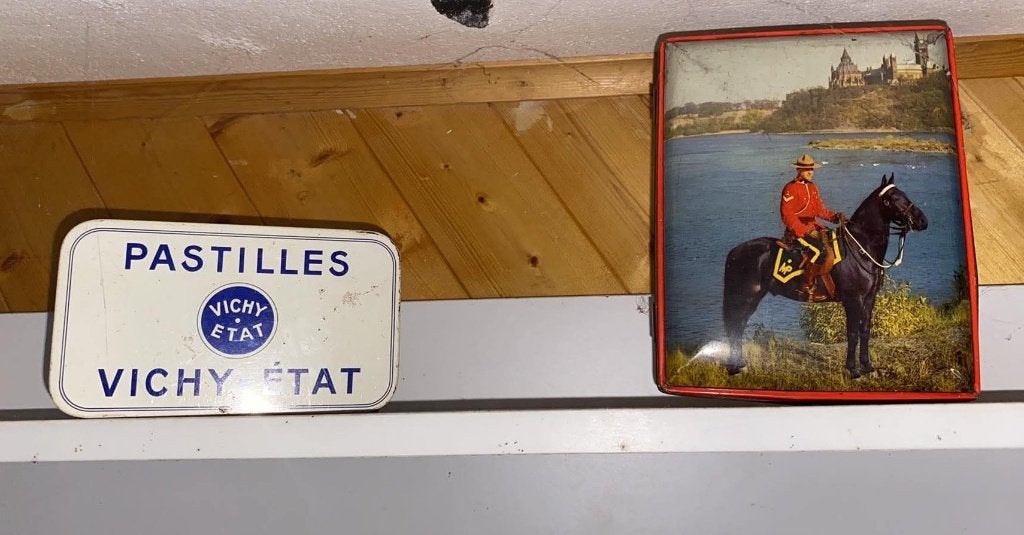 Lot de 2 ancienne boite en métal, Collections, Boîte en métal, Enlèvement ou Envoi