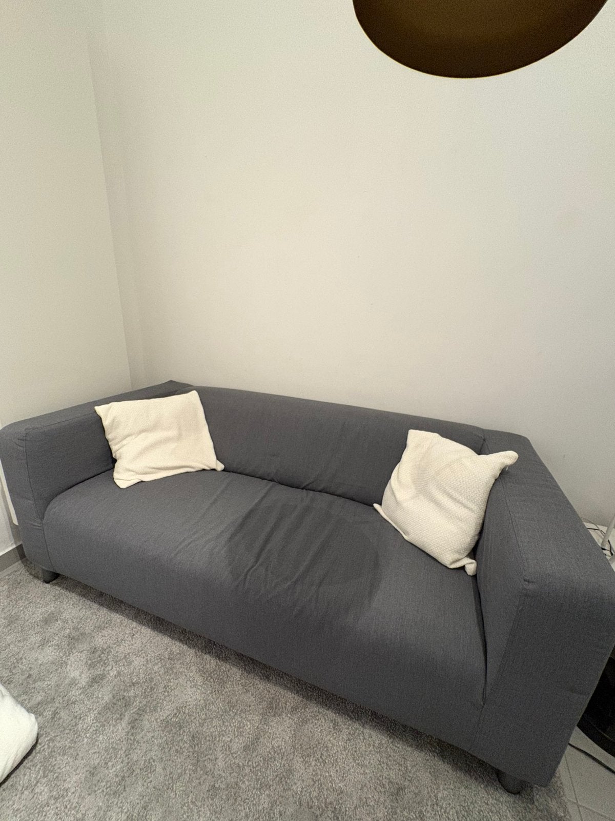 Canapé gris, Maison & Meubles, Canapés | Sofas & Chaises Longues, Enlèvement, Comme neuf, Deux personnes