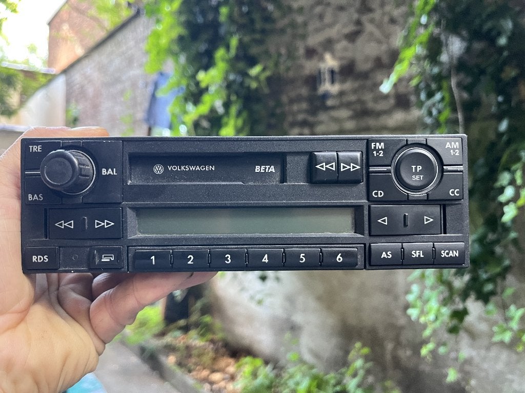 autoradio origineel  volkswagen beta, Auto-onderdelen, Overige Auto-onderdelen, Ophalen of Verzenden, Gebruikt, Volkswagen