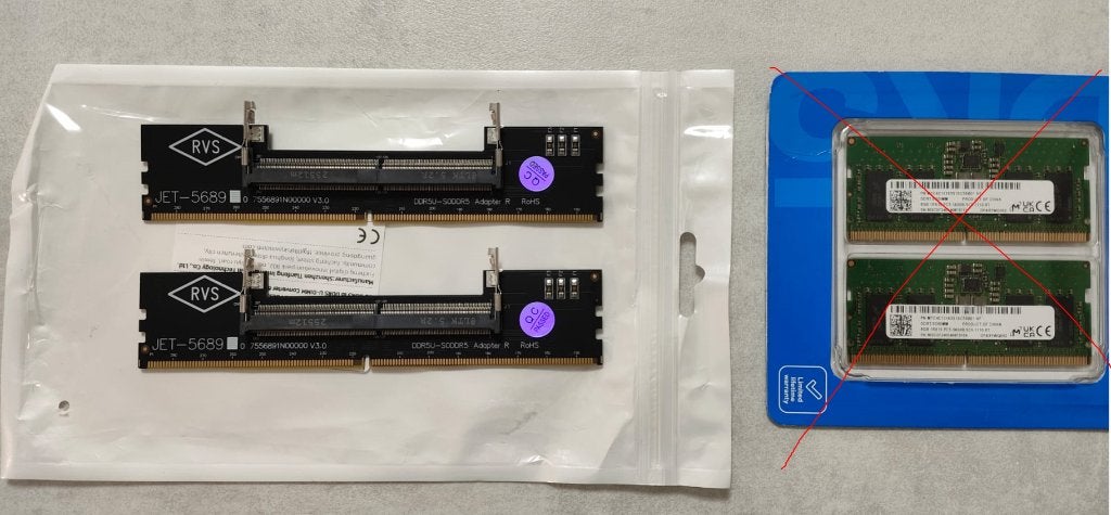 2x ddr5 adapters, Computers en Software, RAM geheugen, Ophalen of Verzenden, Nieuw, DDR5