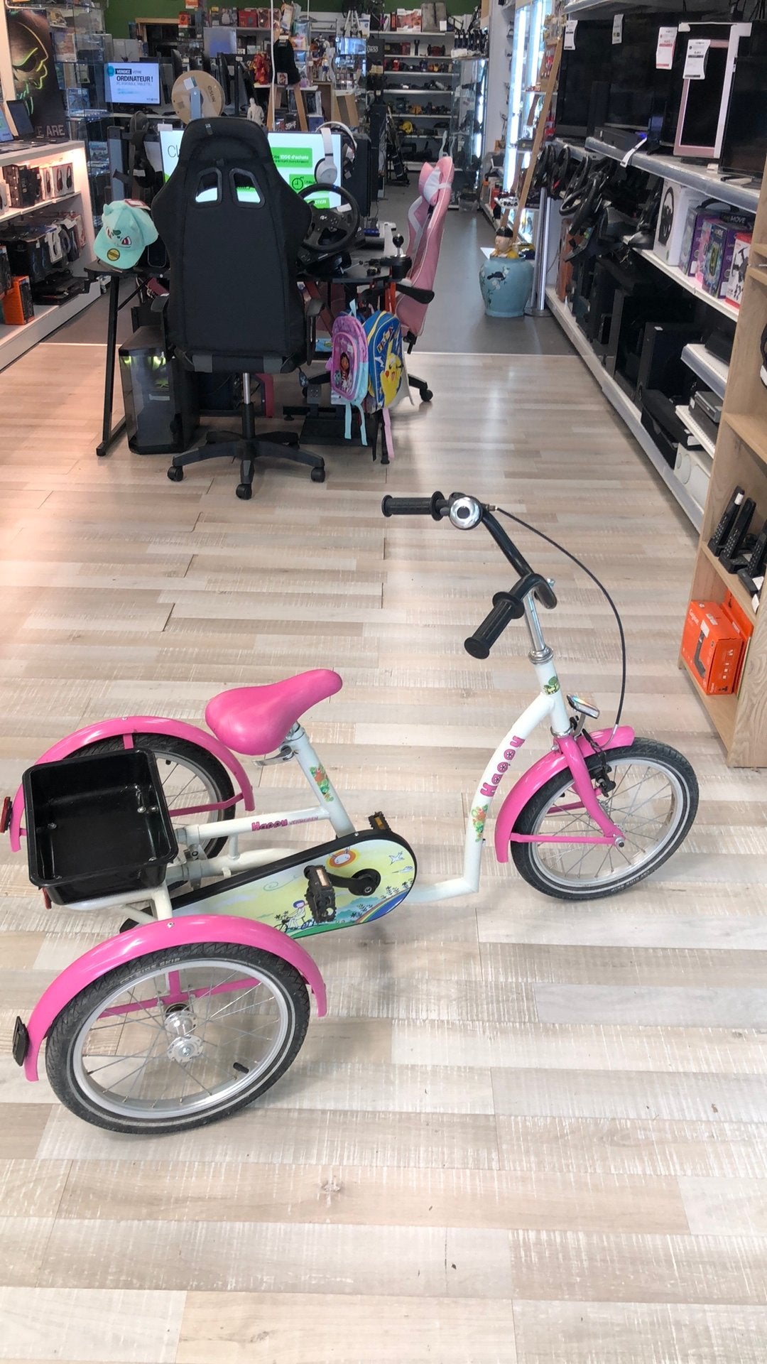 Tricycle 3 roues Vermeiren happy, Vélos & Vélomoteurs, Enlèvement, Comme neuf, Frein sur jante