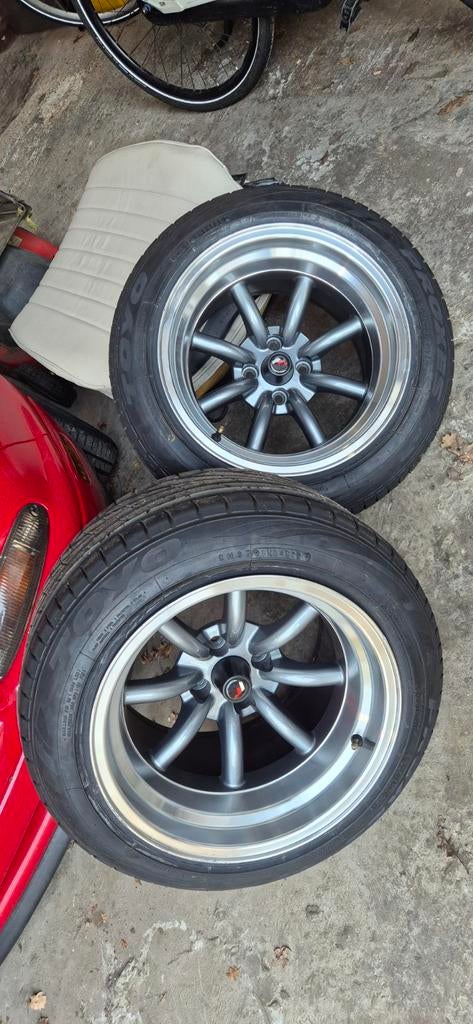 Japan Racing JR19 15 inch (Breedset), Auto-onderdelen, Banden en Velgen, Ophalen, 15 inch, Band(en)