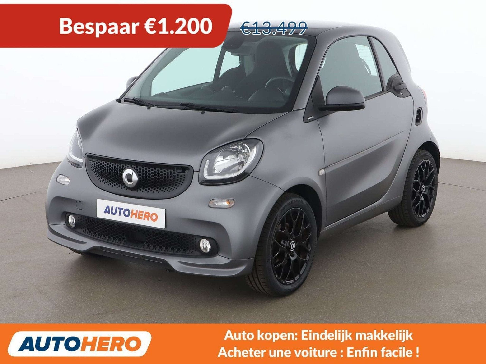 Smart Fortwo 0.9 Turbo Basis passion (automatique), Autos, Argent ou Gris, Achat, Euro 6, 2 places