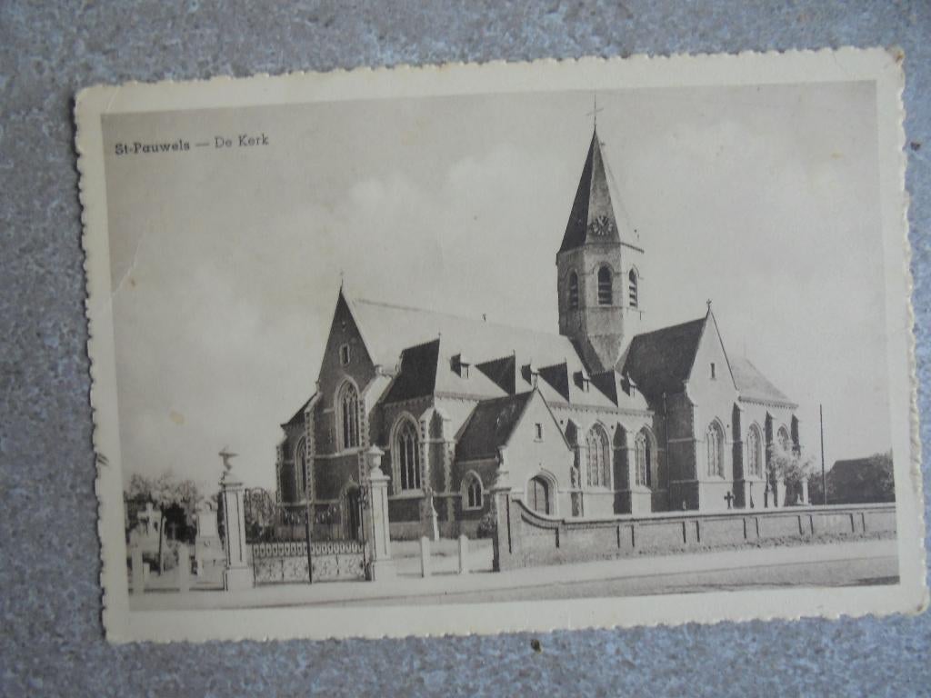 Onbeschreven Postkaart St Pauwels De Kerk, Verzamelen, Postkaarten | België, Verzenden