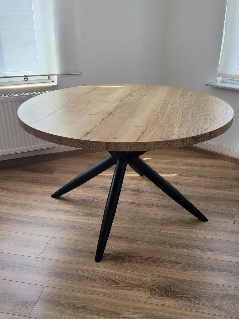 Ronde eettafel 130cm, Ophalen, Zo goed als nieuw