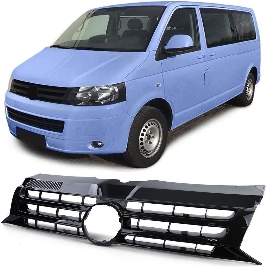 Grill Zwart Glans 05 / 09 Geschikt voo Vw Transporter T5, Envoi