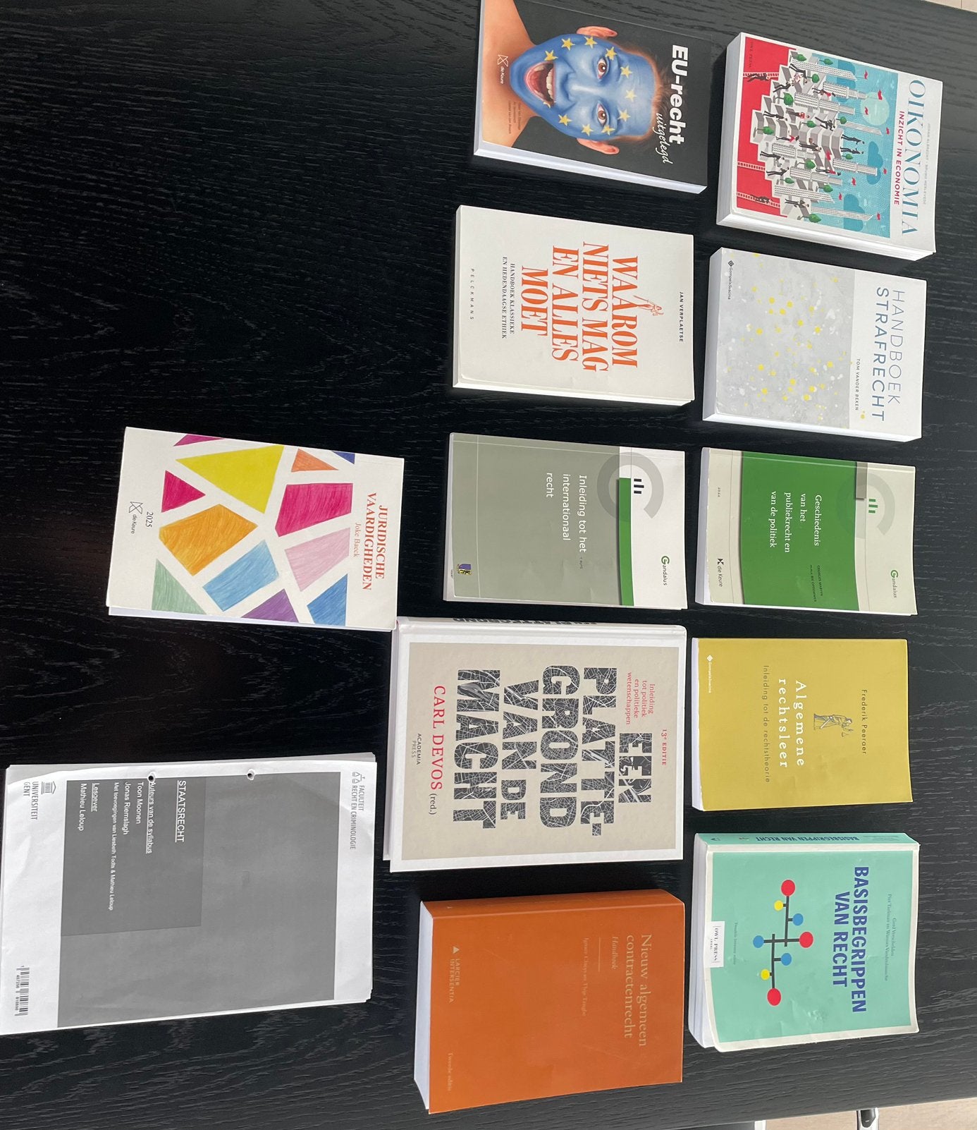 Boekenpakket 1ste jaar rechten UGent 2025-2026, Boeken, Ophalen, Zo goed als nieuw