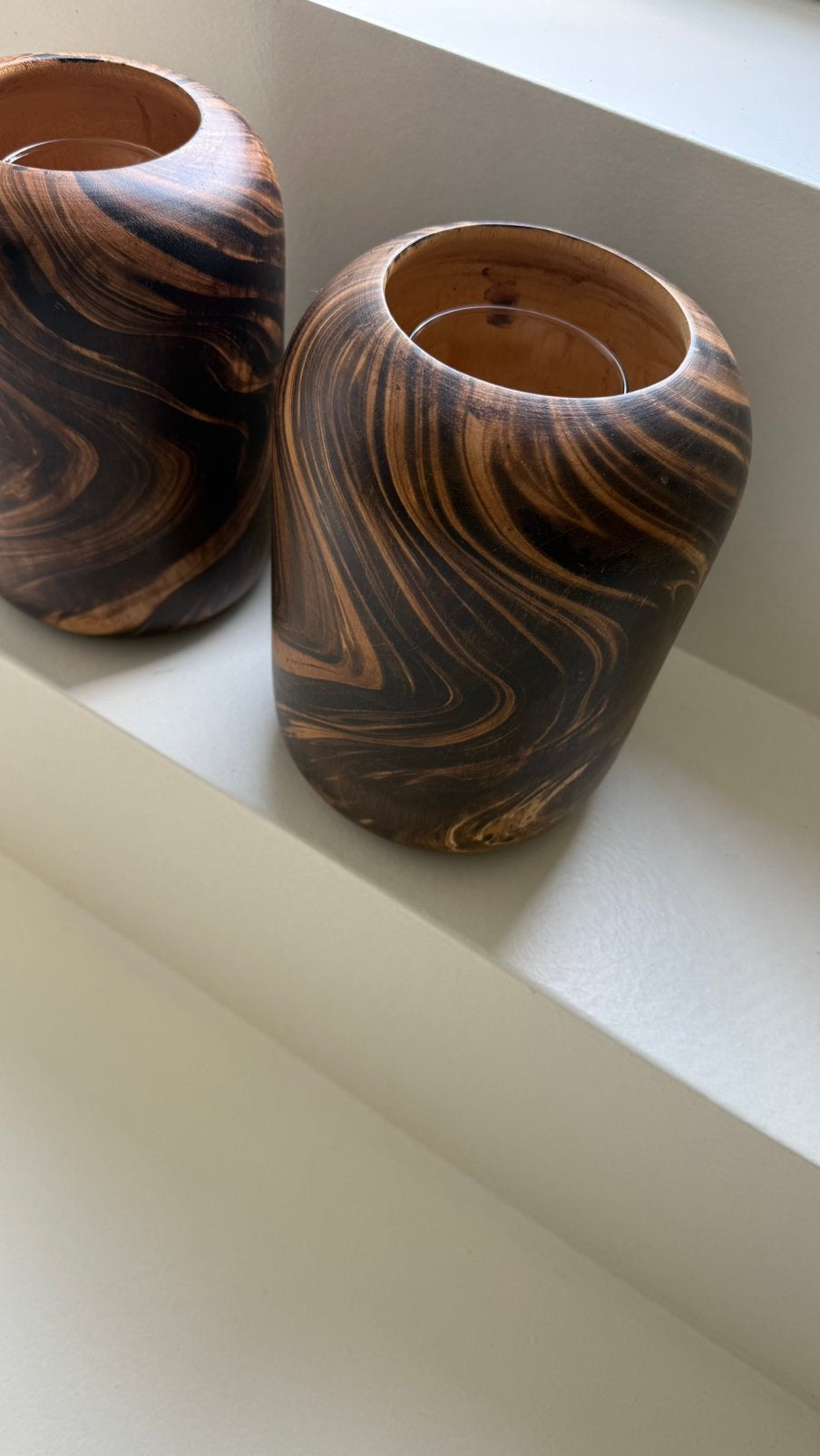 2 mooie theelicht houders, Maison & Meubles, Accessoires pour la Maison | Vases, Enlèvement, Comme neuf, Verre