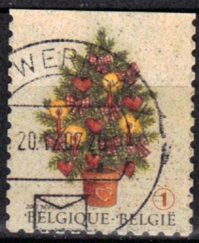 Belgie 2007 - Yvert 3718/OBP 3714 - Kerstboom (ST), Verzenden, Gestempeld, Gestempeld, Kerst