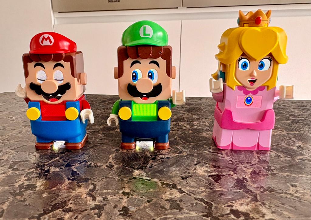 LEGO 3 interactieve figuren : Mario, Luigi & Peach, Kinderen en Baby's, Ophalen of Verzenden, Zo goed als nieuw, Lego, Overige thema's
