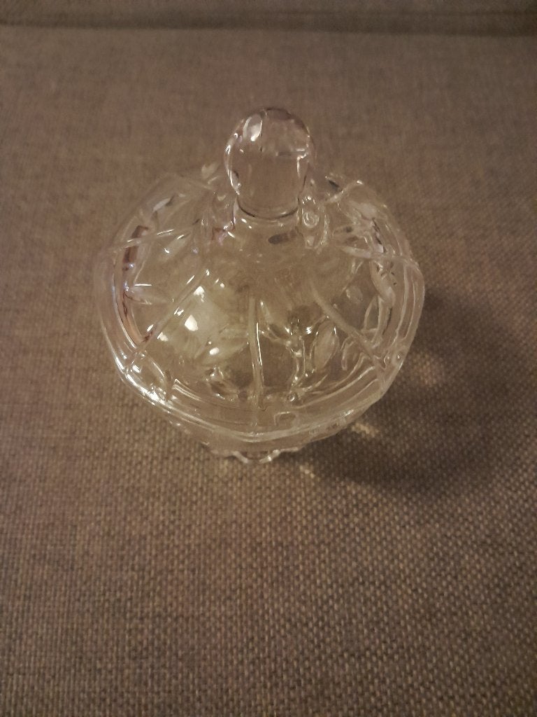 Glazen potje met deksel, Ophalen, Gebruikt, Overige kleuren, Glas