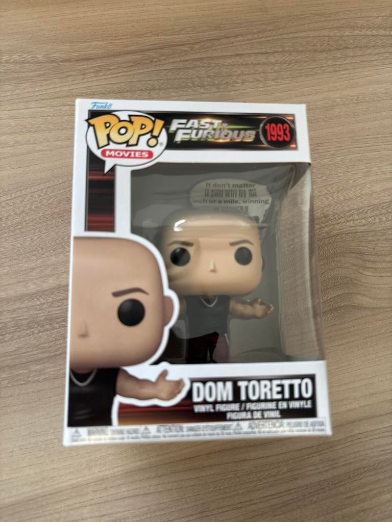 Funko Pop! Movies #1993 Dom Toretto – Fast & Furious Figure, Verzamelen, Poppetjes en Figuurtjes, Zo goed als nieuw, Ophalen of Verzenden
