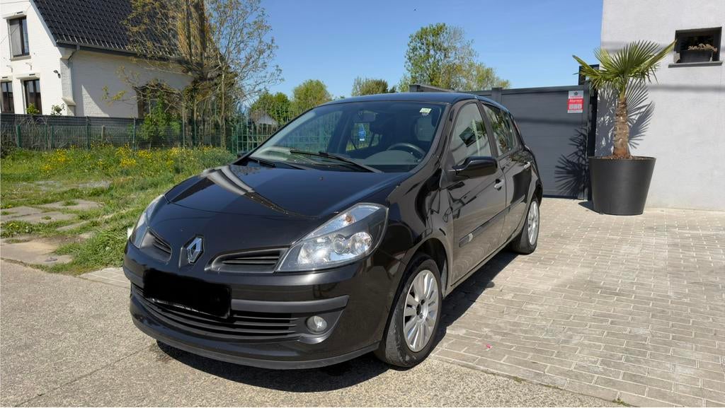 RENAULT CLIO 3 1.2 ESSENCE 2007 157.000KM, Stof, Zwart, Zwart, Bedrijf