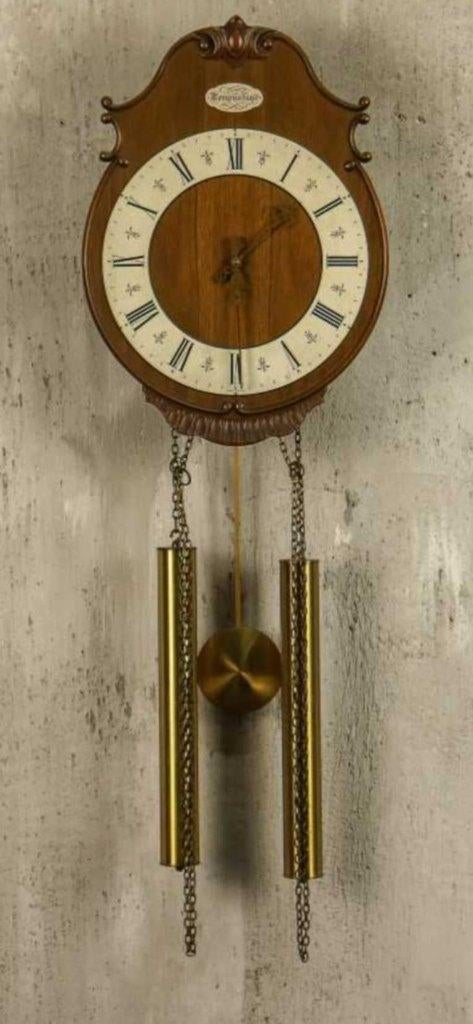 Oude wandklok (1950) carillon. Junghans, Antiek en Kunst, Ophalen