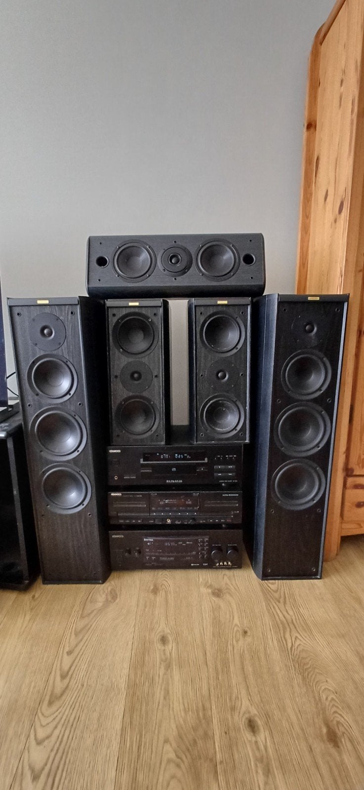 Kenwood Home Cinema / HiFi installatie – complete set, Autres marques, Deck cassettes ou Lecteur-enregistreur de cassettes, Comme neuf