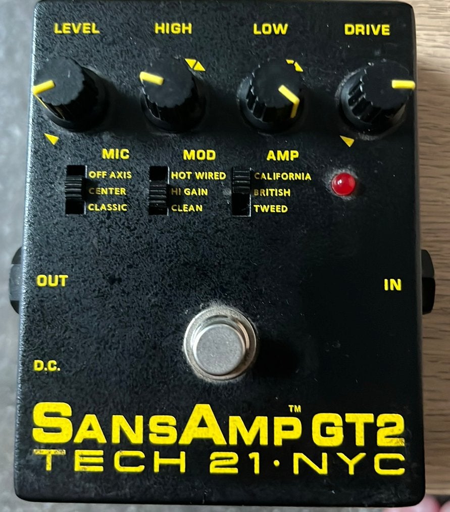 Tech 21 Sansamp gt2, Muziek en Instrumenten, Ophalen of Verzenden, Zo goed als nieuw, Distortion, Overdrive of Fuzz