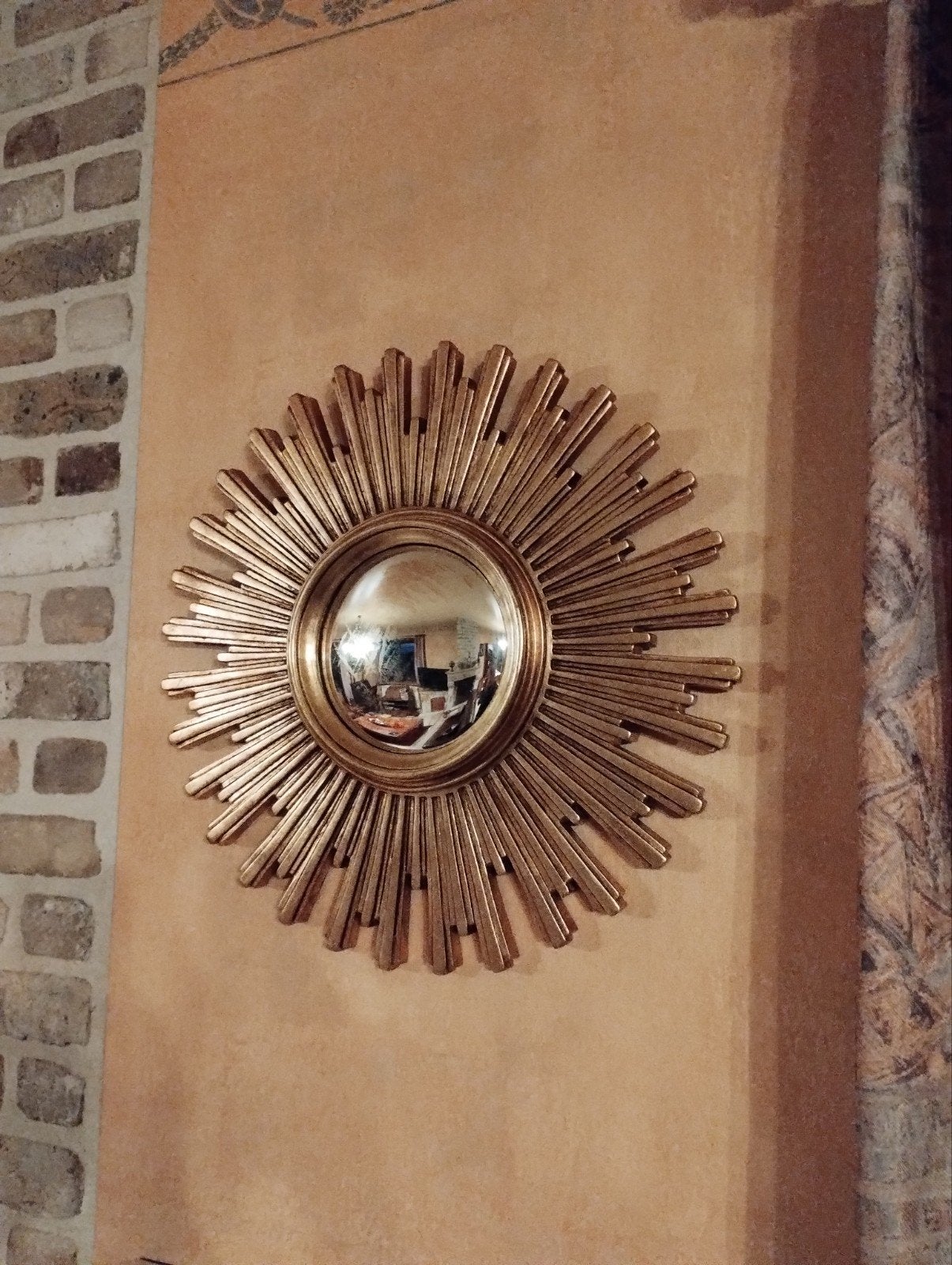 Zonne spiegel, butler spiegel, Huis en Inrichting, Woonaccessoires | Spiegels, Ophalen of Verzenden