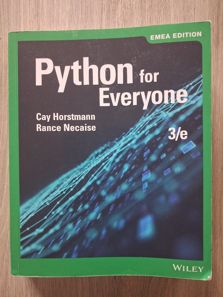 Python for Everyone, Boeken, Ophalen, Programmeertaal of Theorie, Cay Horstman - Rance Necaise