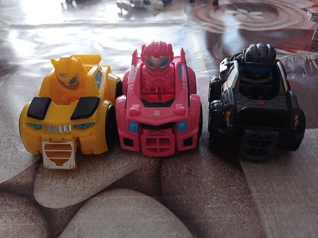 3 Transformers Figuren., Kinderen en Baby's, Speelgoed | Actiefiguren, Ophalen, Zo goed als nieuw