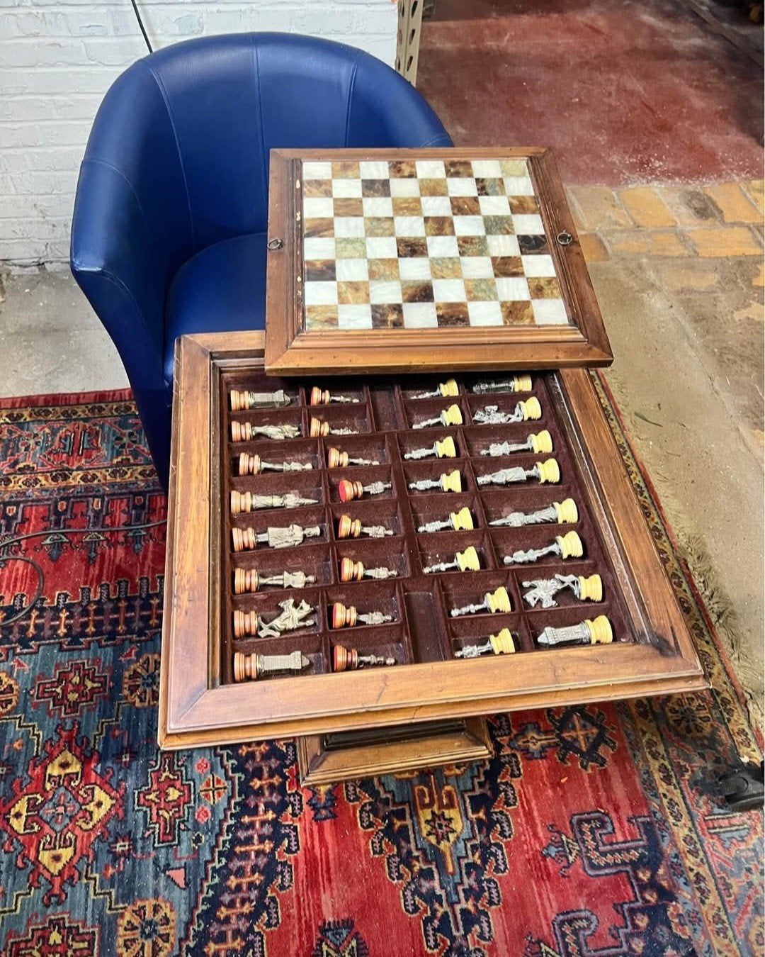 Italiaanse schaaktafel, Ophalen