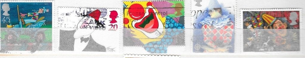 Timbres Cirque divers e 5t, Envoi, Affranchi