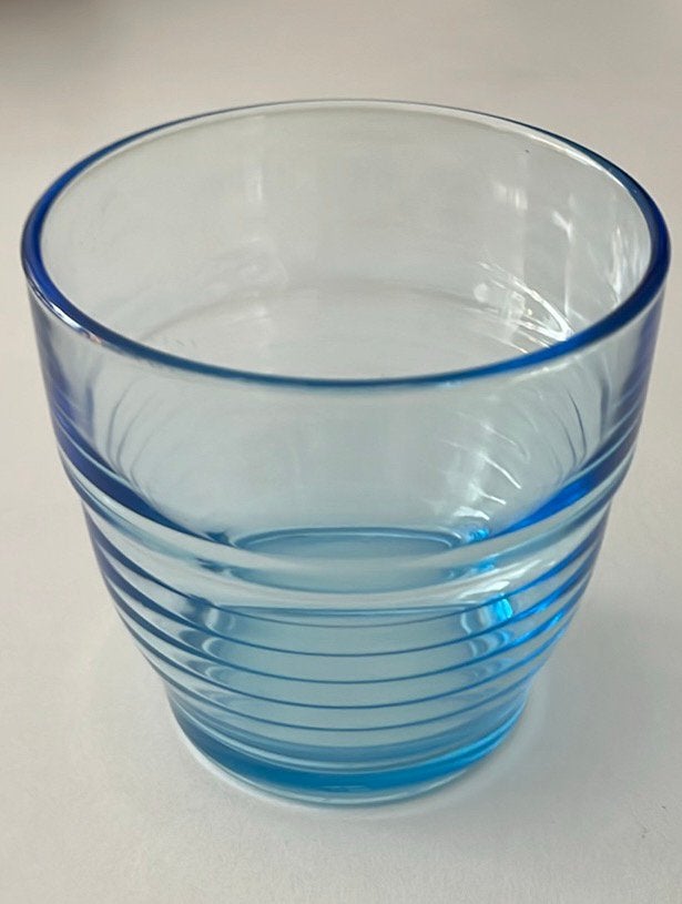 3 blauwe glazen, Enlèvement ou Envoi, Comme neuf