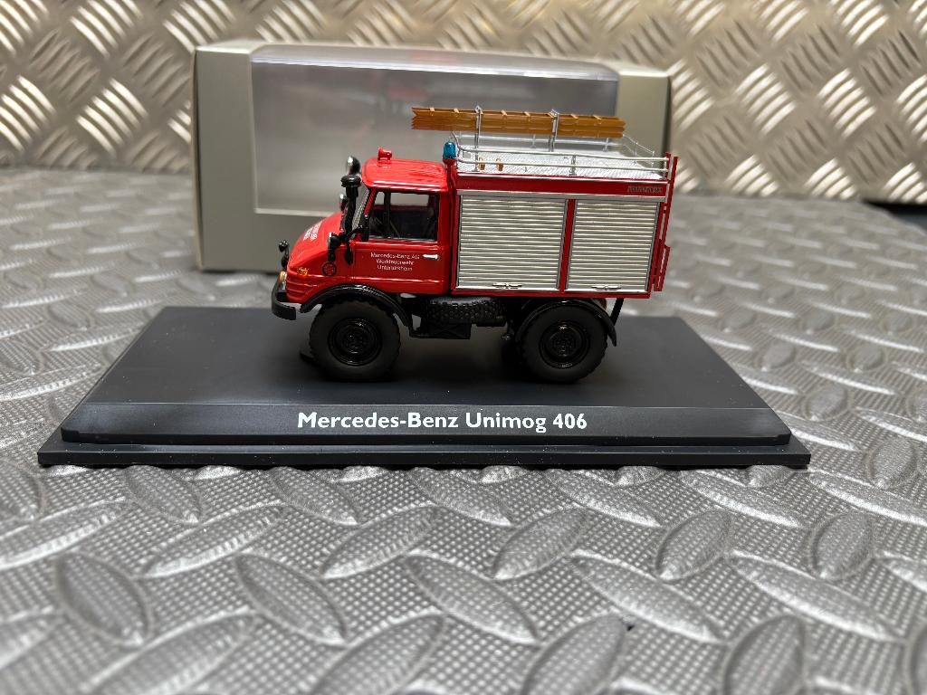 Mercedes-Benz UNIMOG 406  Pompiers - SCHUCO 1/43, Envoi, Neuf, Bus ou Camion, Schuco