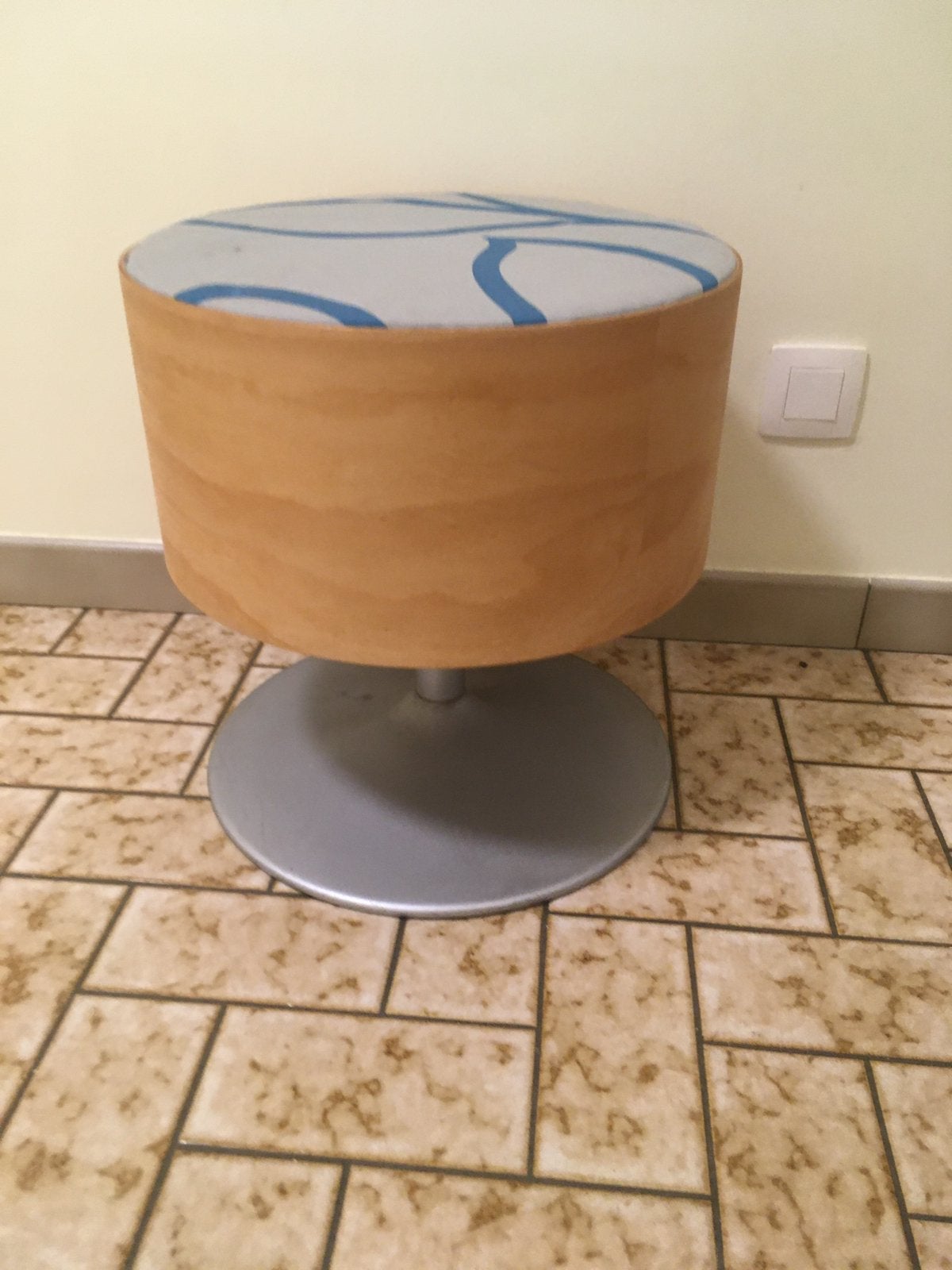 Tabouret Coffre OPAL Kleinmöbel Vintage 1970 Space Age, Maison & Meubles, Enlèvement, Comme neuf, Bois