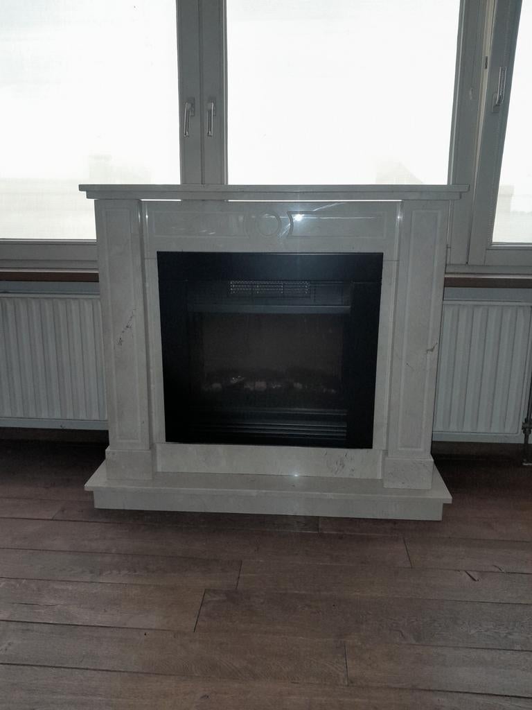 Elektrische haard met siersteen., Ophalen, Elektrische haard