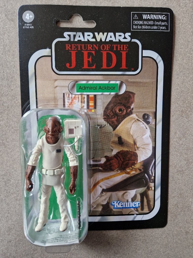Star Wars Hasbro VC22 Admiral Ackbar vintage figuur  ROTJ, Verzamelen, Ophalen of Verzenden, Nieuw, Actiefiguurtje
