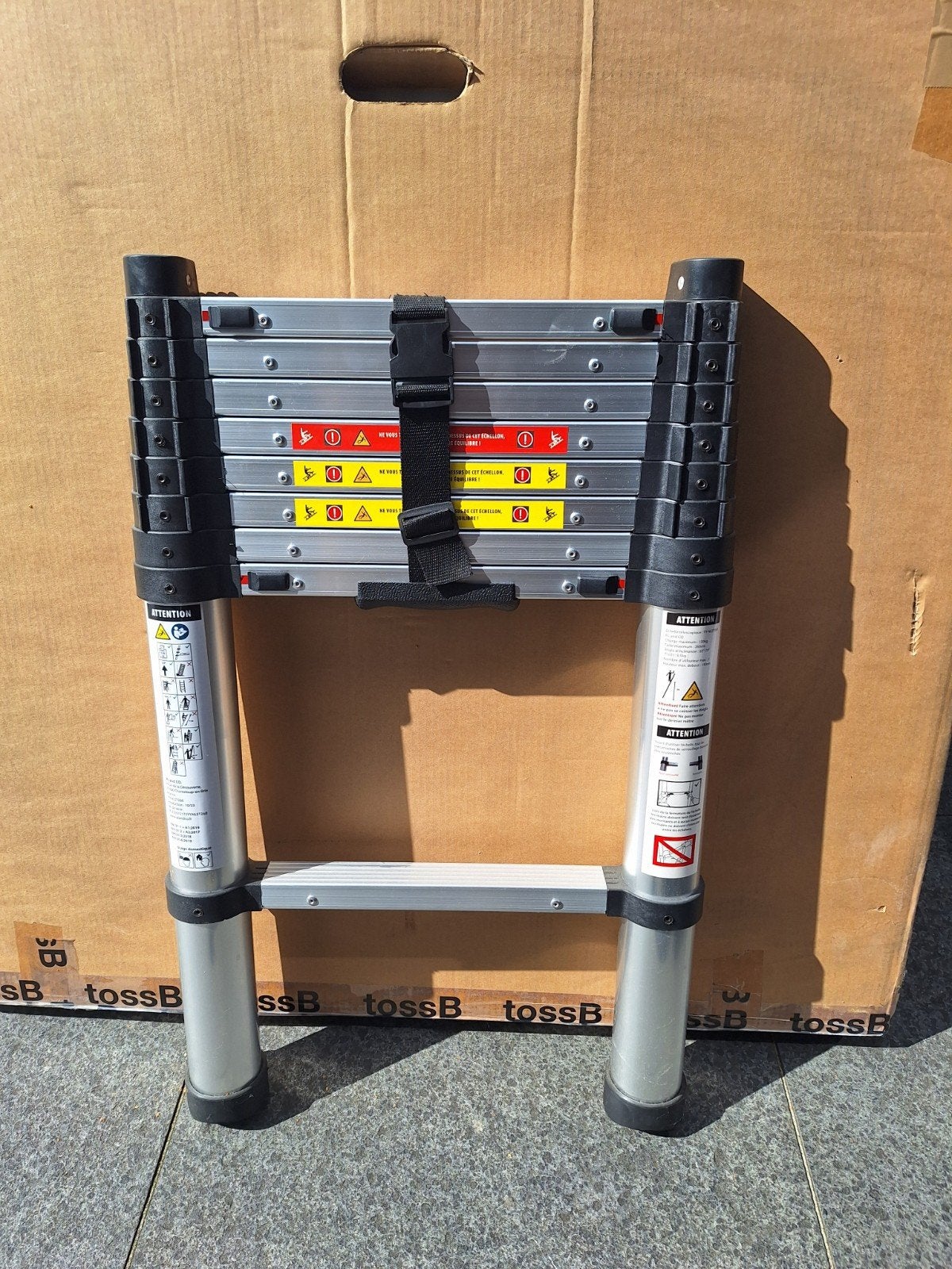 telescopische ladder, Doe-het-zelf en Bouw, Ladders en Trappen, Ophalen, Ladder
