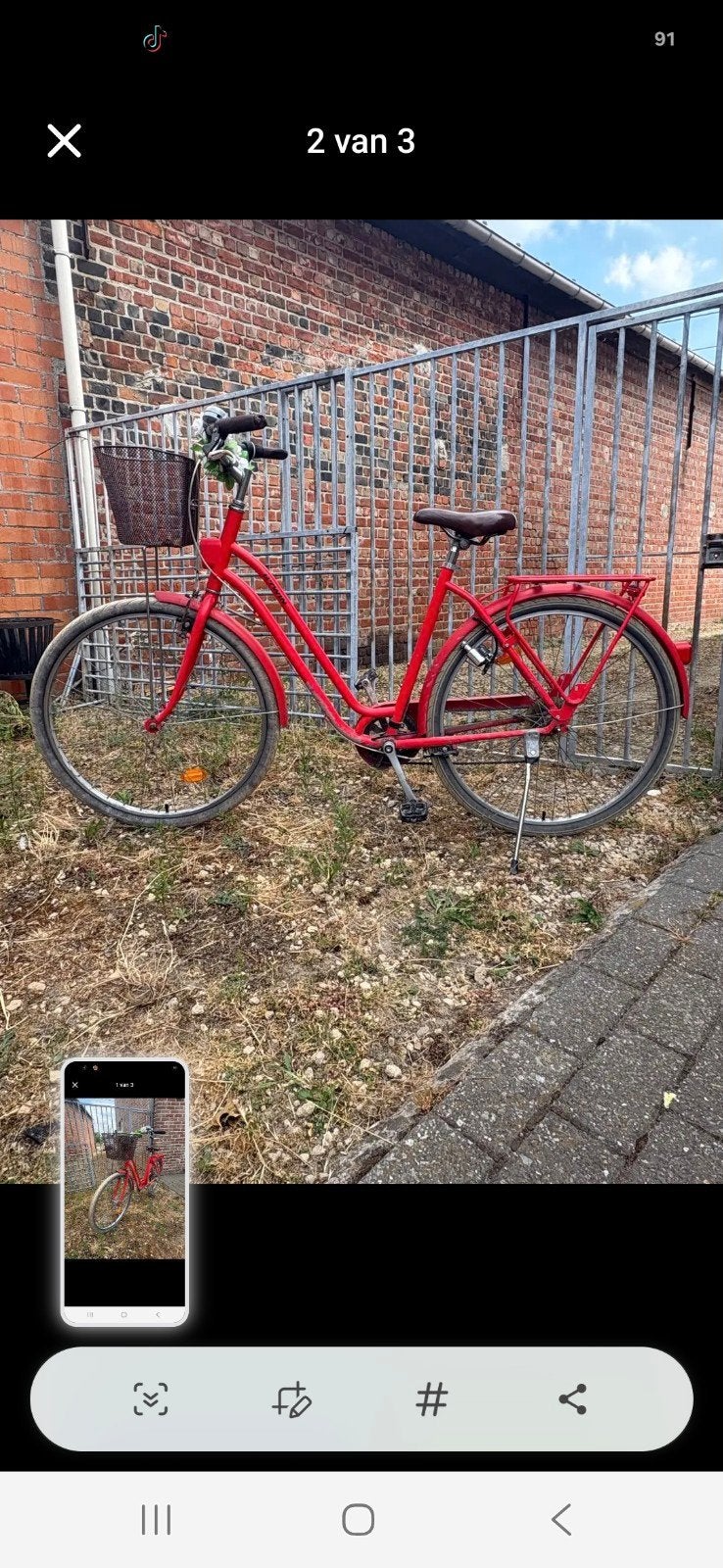 dames fiets, Fietsen en Brommers, Ophalen