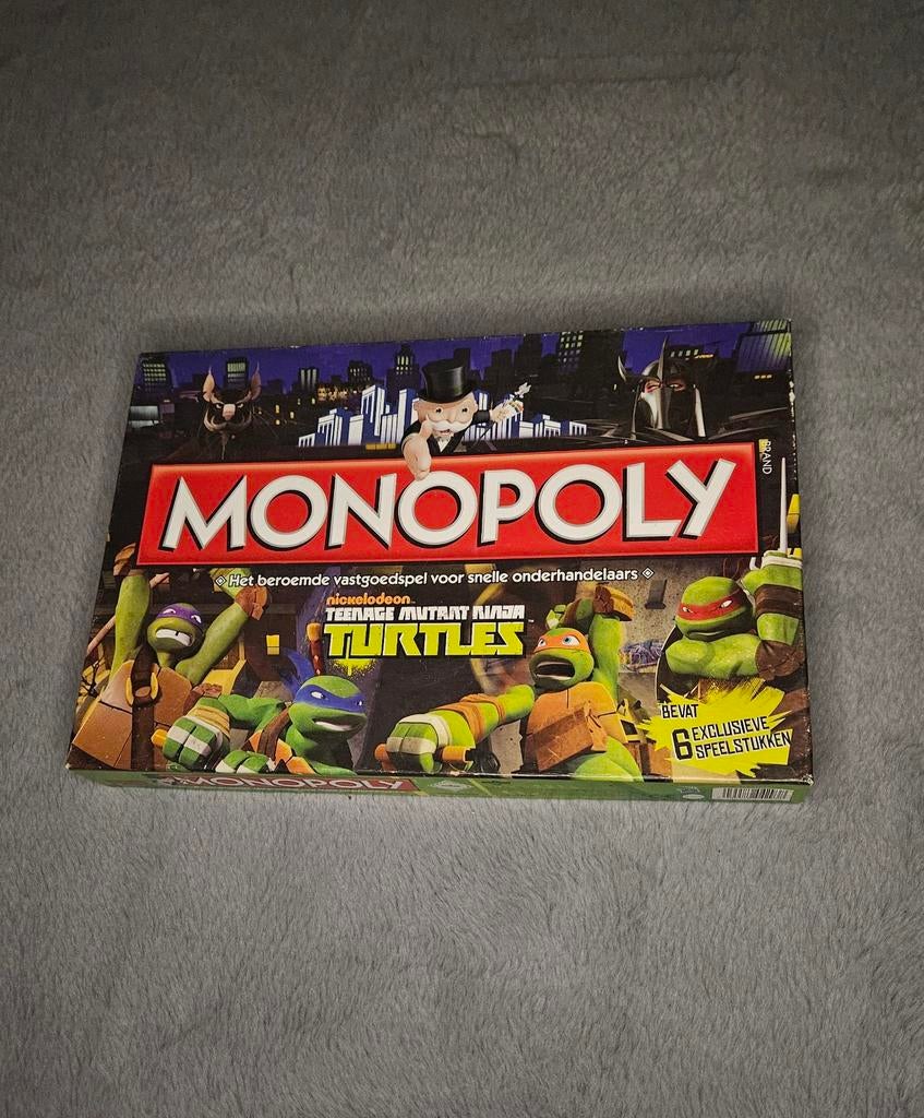Monopoly Turtles, Hobby en Vrije tijd, Ophalen of Verzenden, Zo goed als nieuw