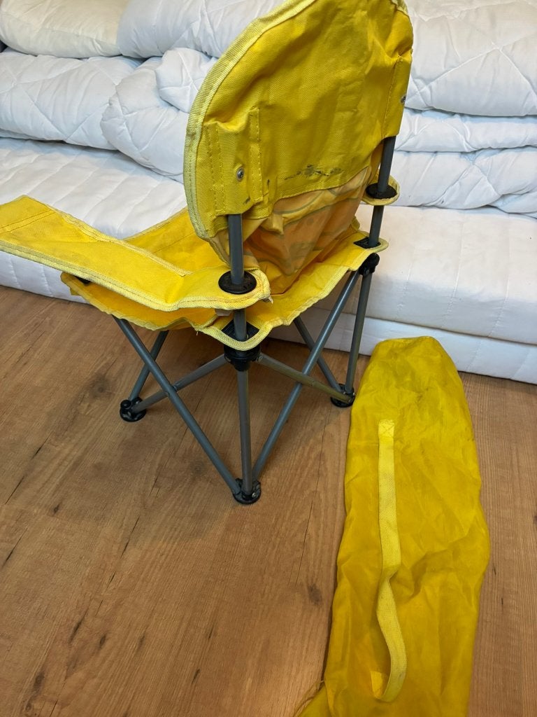 kinder campingstoel eend, Caravans en Kamperen, Ophalen of Verzenden, Campingstoel