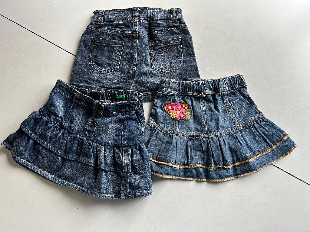Jeans ROKJES - MERKEN - maat 116, Kinderen en Baby's, Ophalen of Verzenden, Zo goed als nieuw