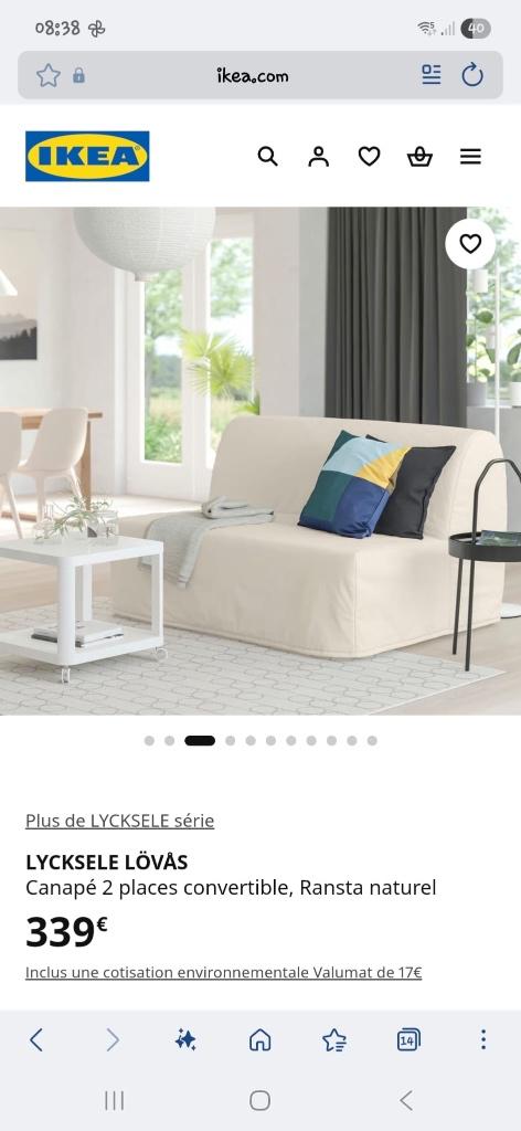 Zetelbed, Enlèvement, Comme neuf, Crème