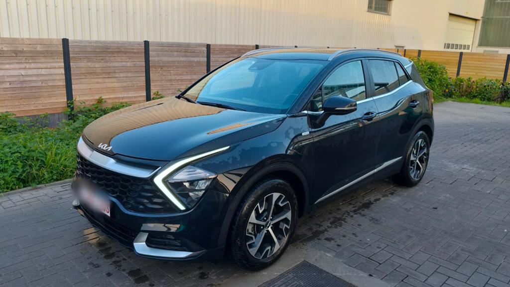 Kia Sportage Inspire 1.6T-GDI 48V 7DCT KIA Garantie tot 2031, Auto's, 4 cilinders, 1600 cc, Leder en Stof, Zwart