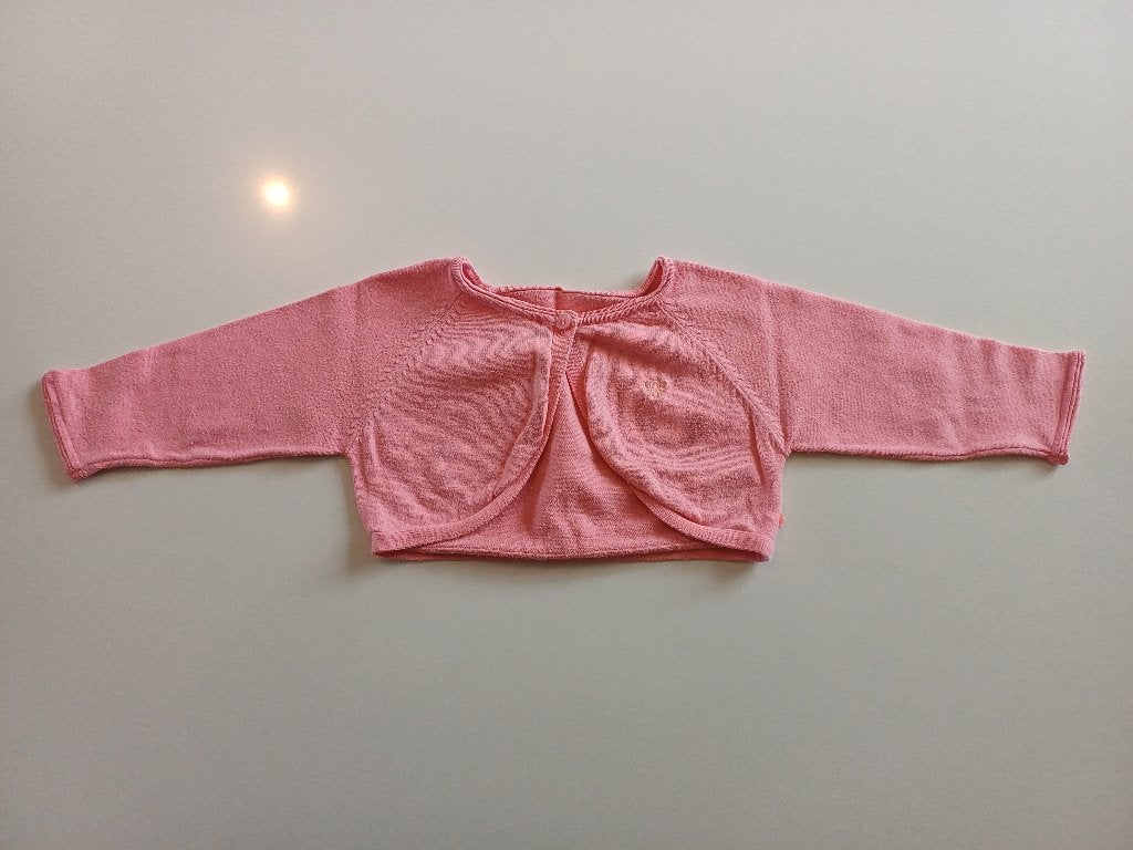 Roze bolero maat 68, Kinderen en Baby's, Babykleding | Maat 68, Ophalen of Verzenden, Gebruikt, Meisje, Truitje of Vestje