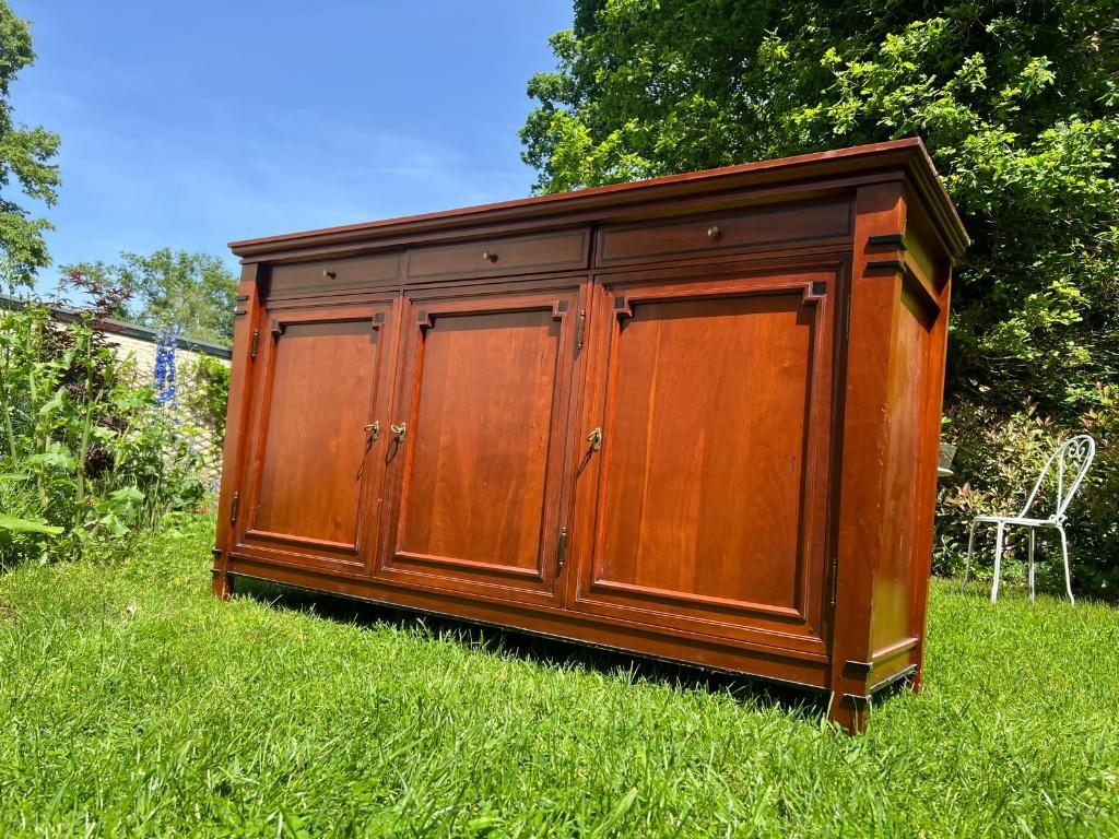 Art Deco / Revival massief houten dressoir 178 breed, Antiek en Kunst, Ophalen