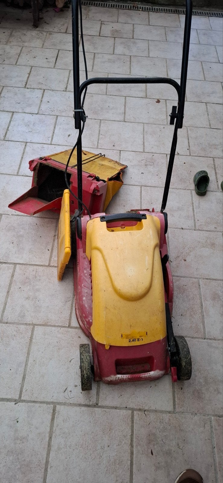 tondeuse a gazon électrique, Tuin en Terras, Ophalen, Gebruikt, Elektrische grasmaaier, Opvangbak