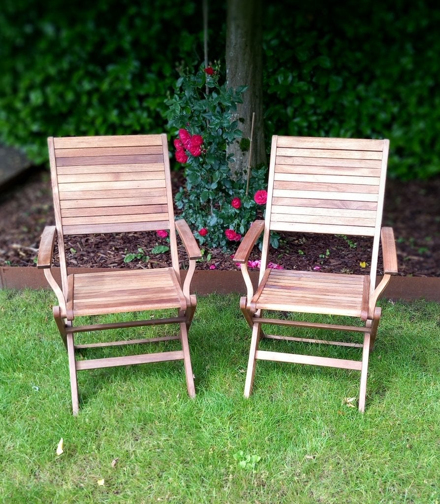 Teras stoelen, Jardin & Terrasse, Chaises de jardin, Enlèvement, Utilisé, Bois, Pliant