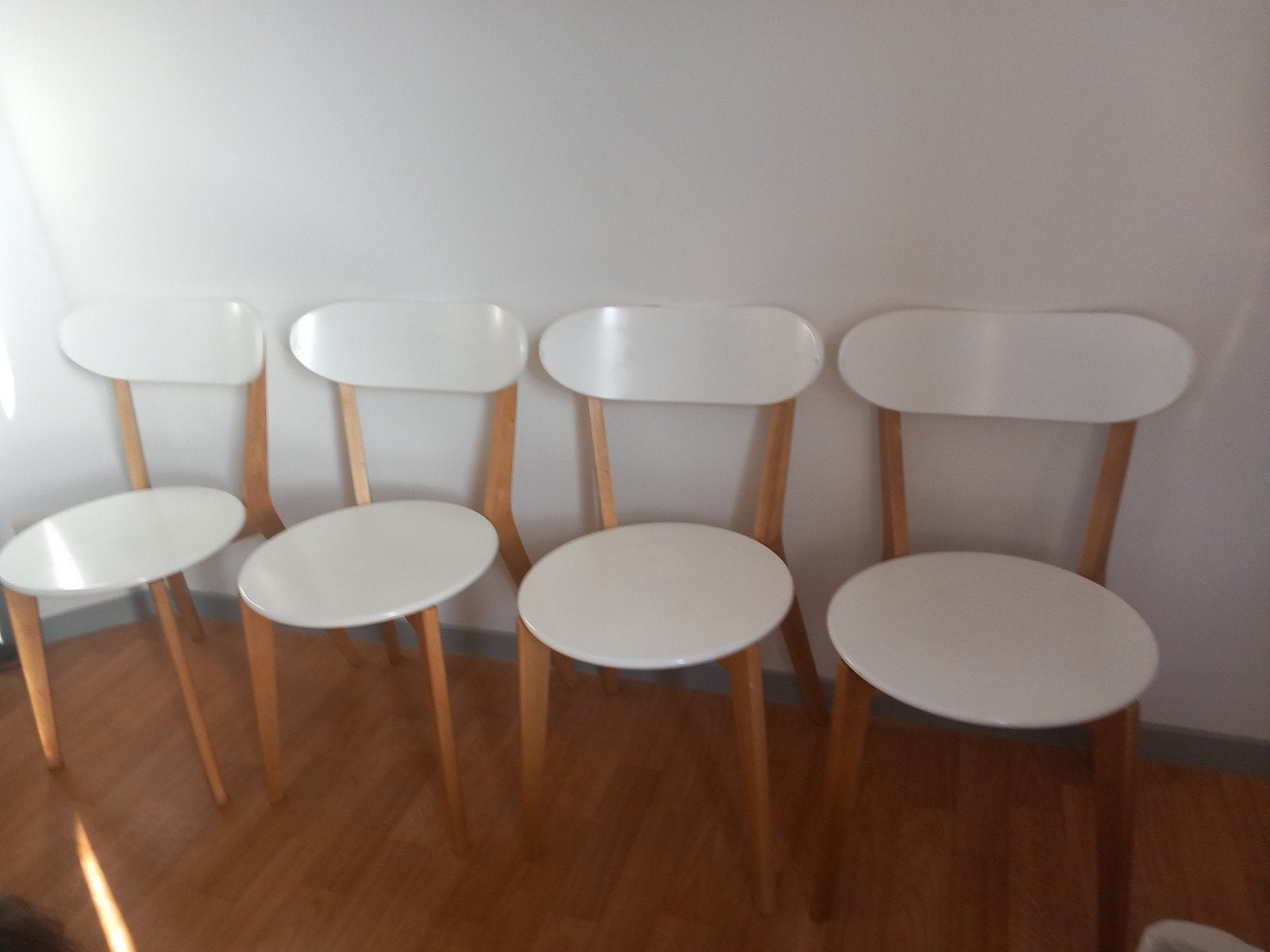 stoelen, Huis en Inrichting, Ophalen, Wit, Hout