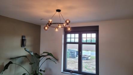 luster te koop, Huis en Inrichting, Ophalen, Zo goed als nieuw, Metaal, 50 tot 75 cm