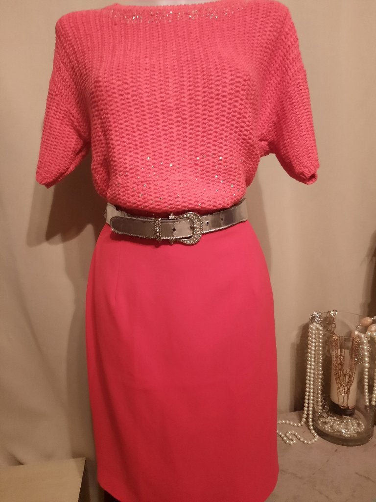 Rood rokje 40, Kleding | Dames, Maat 38/40 (M), Ophalen of Verzenden, Zo goed als nieuw, Knielengte