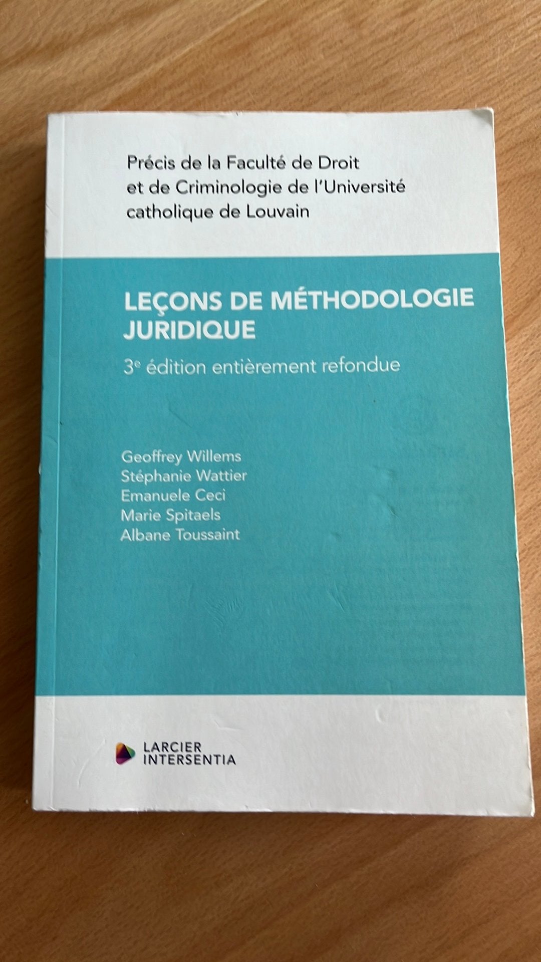 Droit belge lecon de méthodologie juridique, Enlèvement, Comme neuf