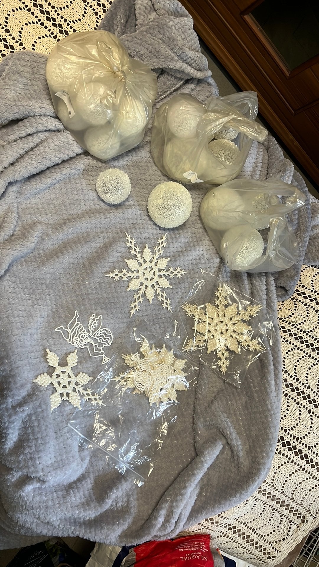 Witte kerstdecoratie 35 stuks, Cd's en Dvd's, Cd's | Kerst en Sinterklaas, Ophalen, Zo goed als nieuw